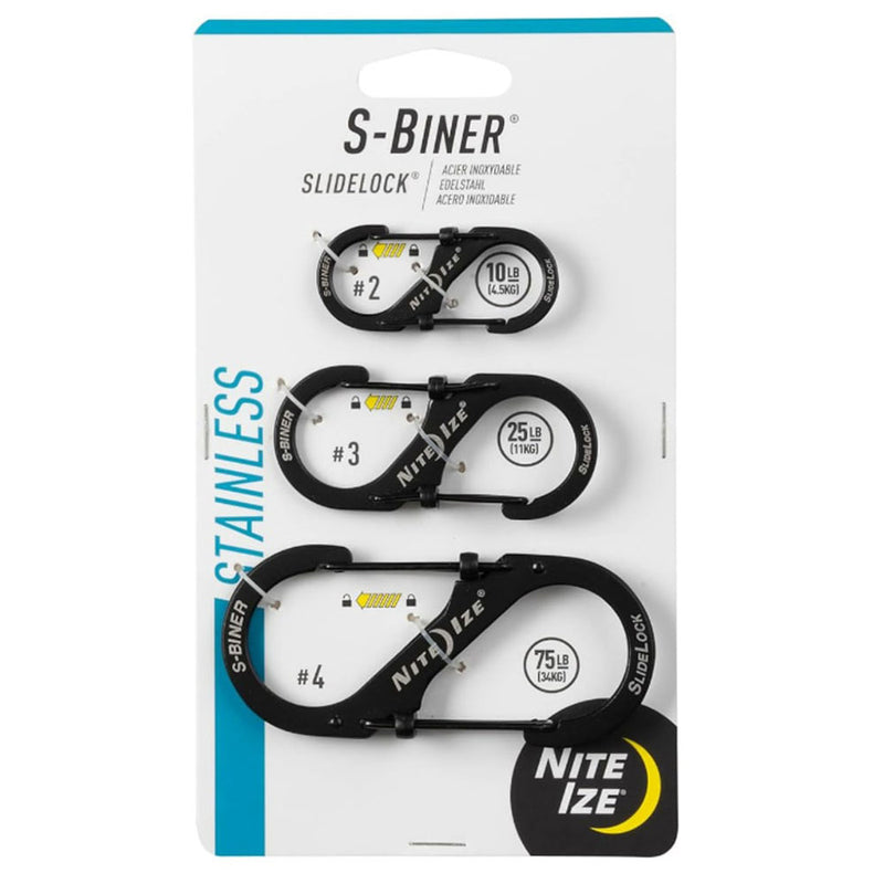 Nite Ize Slidelock Carabiner 3pk