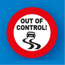 Out of Control PVC Sign Keyring