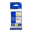 Broer sterke lijm zwart op duidelijke labeling tape