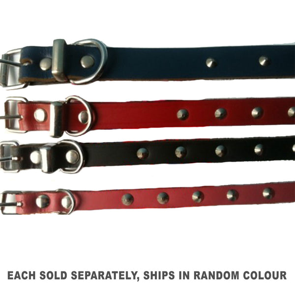 Leather Studed Collar 75cm