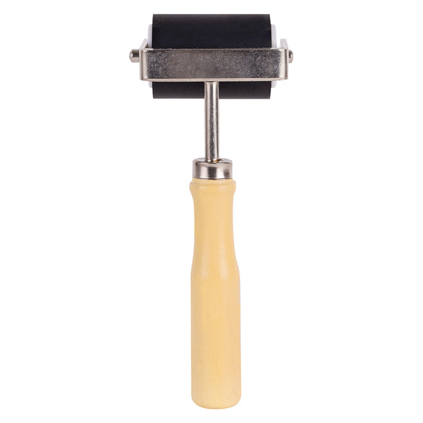 Hard Rubber Roller with Wooden Handle 50mm