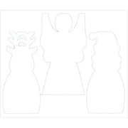 Cardboard Standing Christmas Characters 12pk