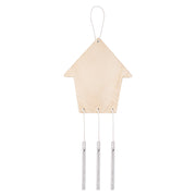 Wooden Garden Wind Chimes House 10pcs