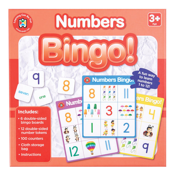 Numbers Bingo Educational Game