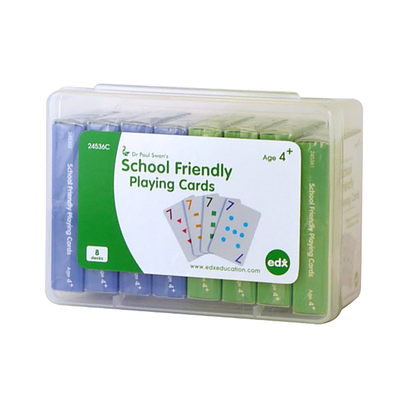 Child Friendly Playing Cards 8 Decks Set