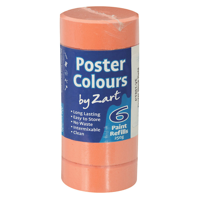 Zart Poster Colours Refill 6pk