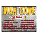 Zwaar stalen tinnen teken (30x40 cm)