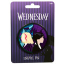 Wednesday Stained-glass Character Pin