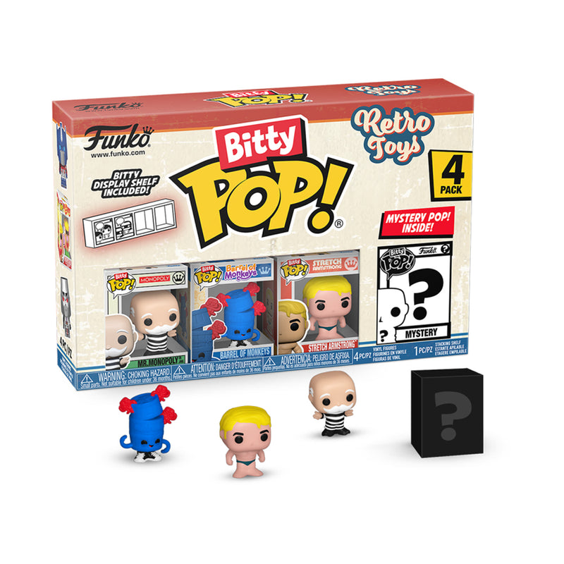 Retro Toys Mr. Monopoly Bitty Pop! 4-Pack