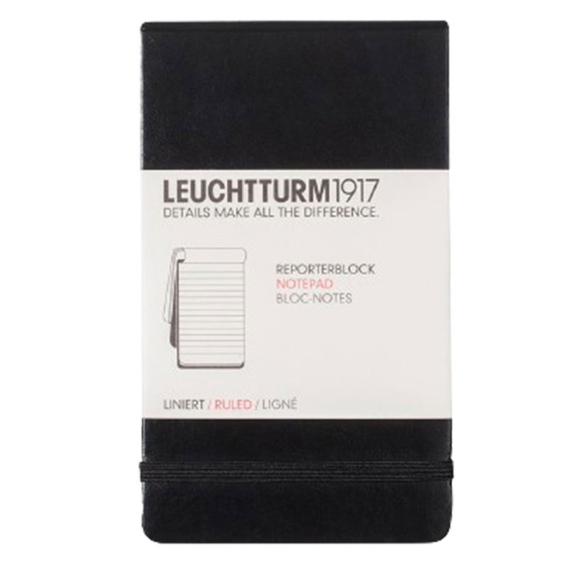 Reporter A6 Pocket Notepad met hardcover (zwart)