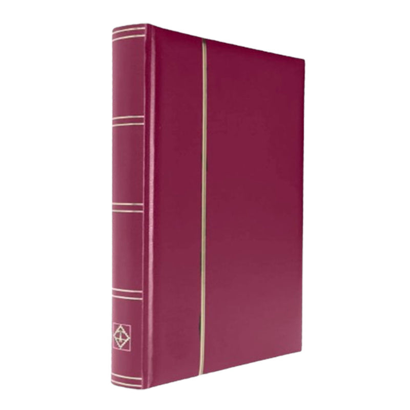 Padded Leatherette A4 Stockbook w/ 32 Black Pages