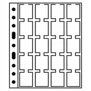 Leuchtturm Grande Coin Holder Sheets 2in 5pk (Clear)