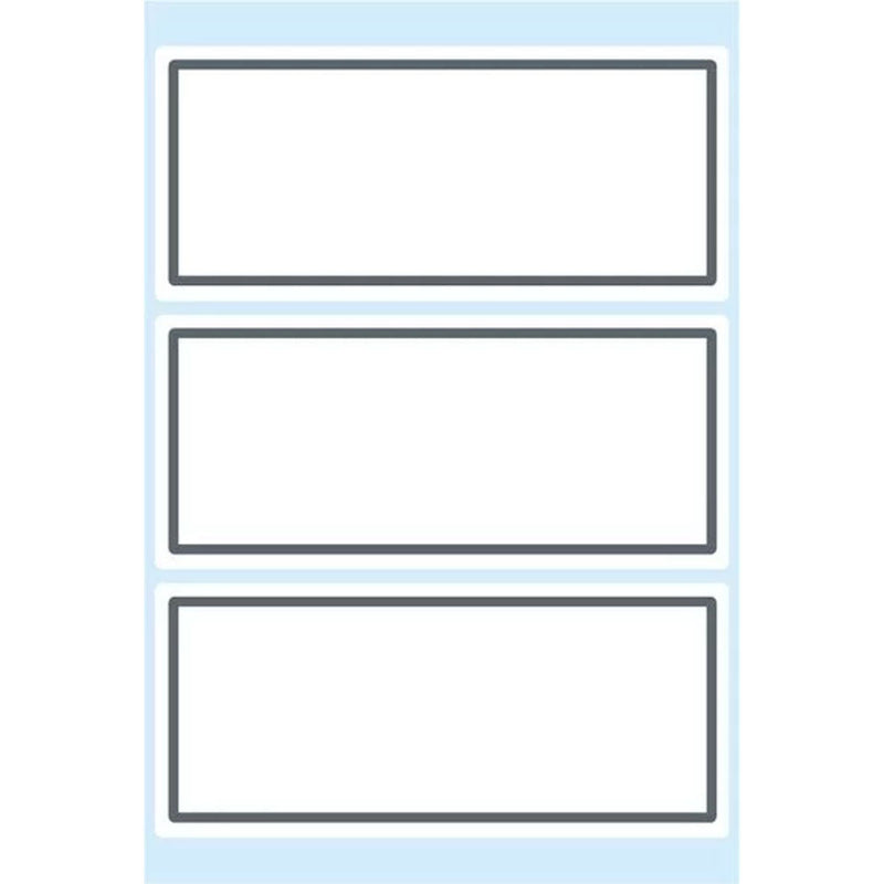 Herma Lined Edge-Framed Book Sticker Grey