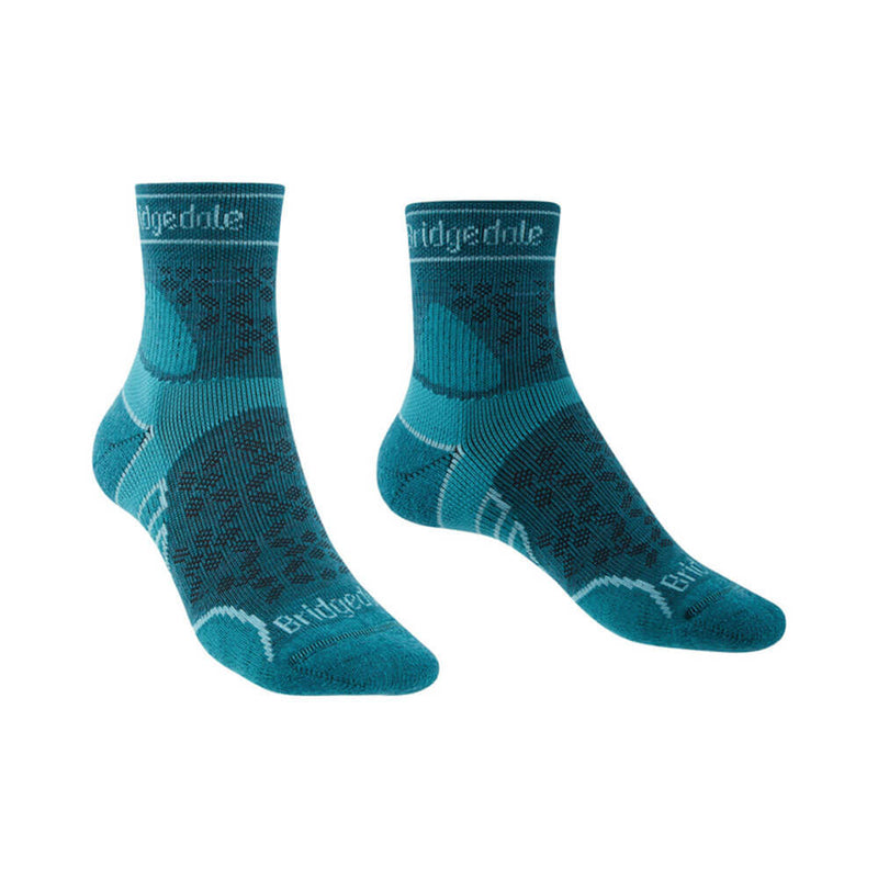 Women's Merino Sport 3/4 sokken (groenblauw)