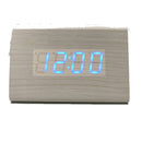 Wooden Tri Bar LED Table Clock