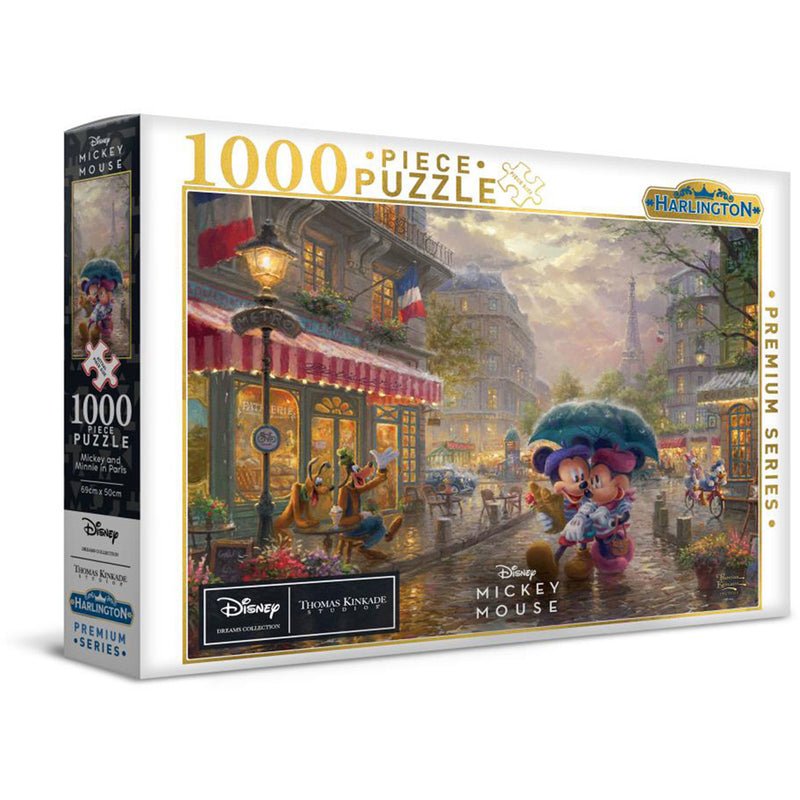 Kinkade PQ Disney Mickey and Minnie in Paris Puzzle 1000pcs