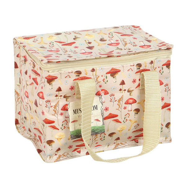 Mushroom Print Recycled Plastic Lunch Bag