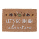 Let's Go on an Adventure Natural Coir Doormat