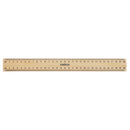 Celco Wooden Ruler with Metal Edge 30cm