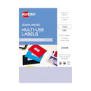 Avery rechthoekig laserlabel 160 stcs (64x24 mm)