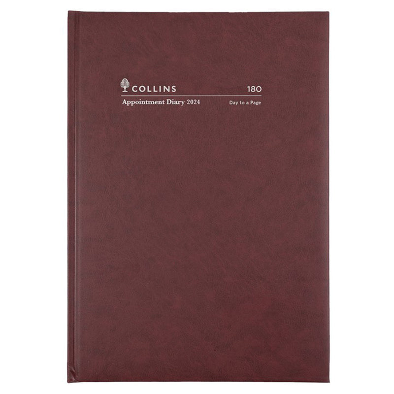 Collins Debden A4 2024 Diary de rendez-vous (Bourgogne)