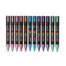Uni Posca Bullet Tip Marker 12pcs (Metallic)