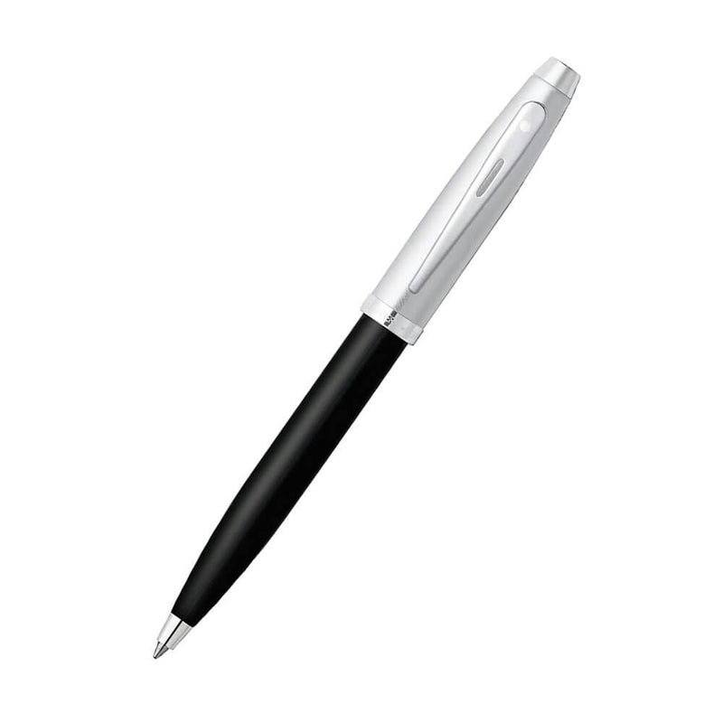 100 glanzende zwart/chroom/nikkelvergieide pen