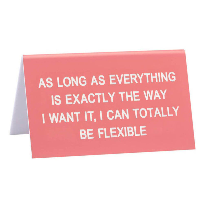 Grande enseigne de bureau Say What