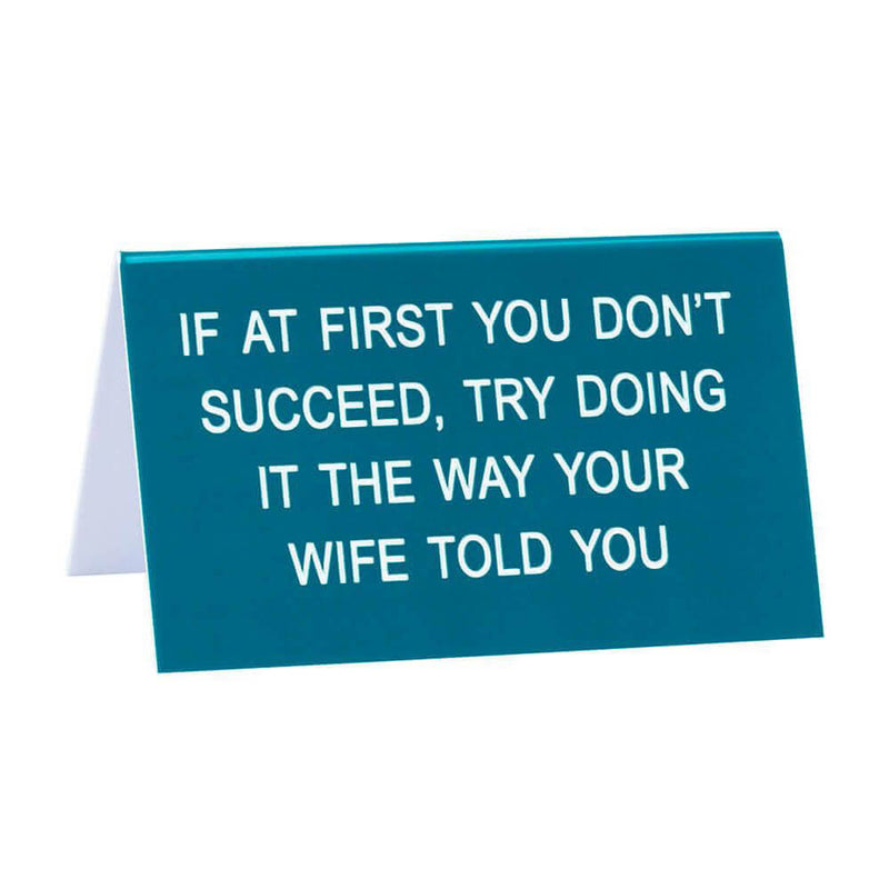 Grande enseigne de bureau Say What