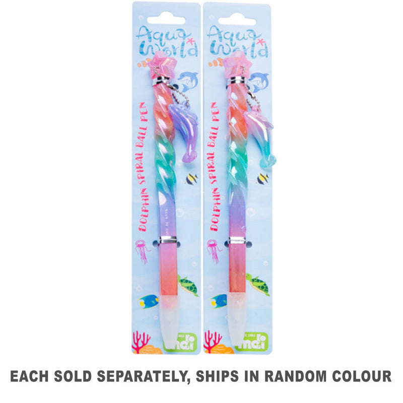 Stylo à bille spirale avec breloque