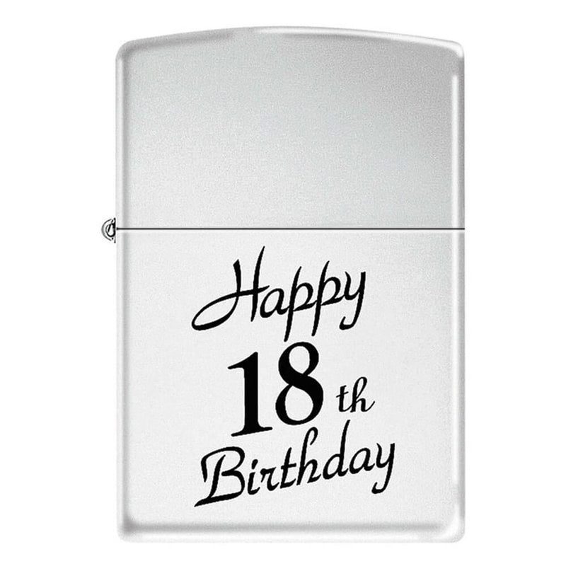 Briquet Zippo Birthday en chrome poli