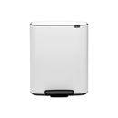 Brabantia bo 2 compartiment pedaal bin 30l