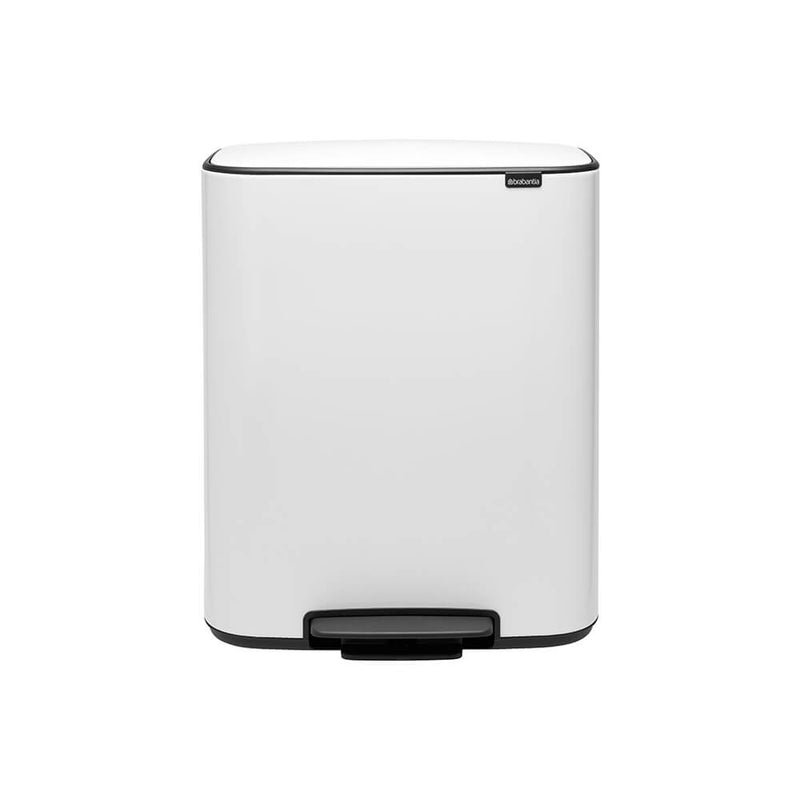Brabantia bo 2 compartiment pedaal bin 30l