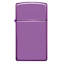Zippo High Polish Purple Finish Slim Lighter