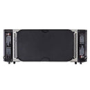 Black Two Burner Butane Gas Stove with Hot Plate