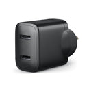 Dual USB -netgoten Power Adapter Black (5VDC)