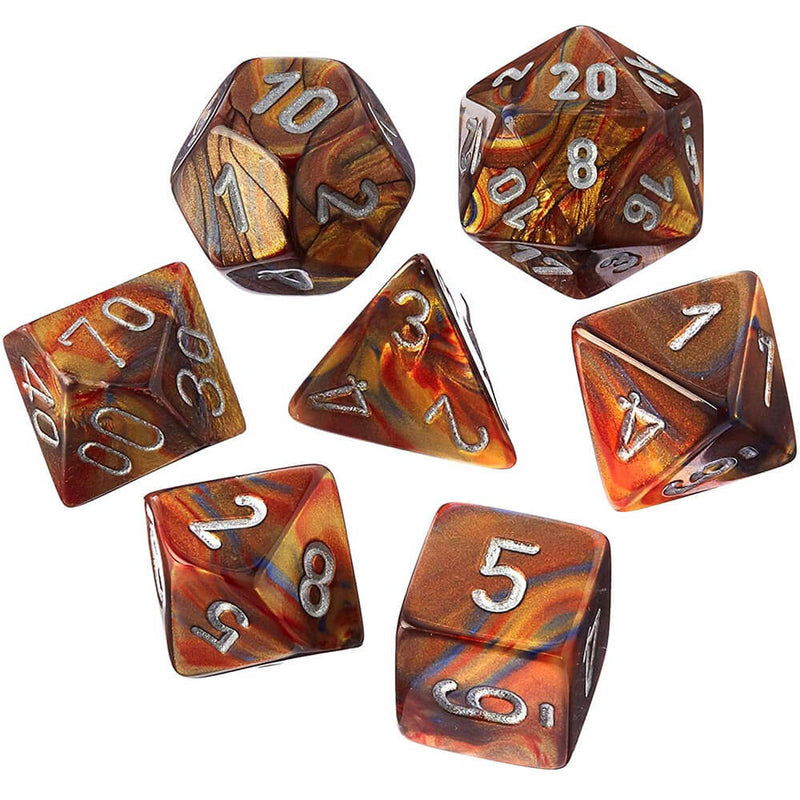 D7 Die Set Dice Lustrous Poly (7 dés)