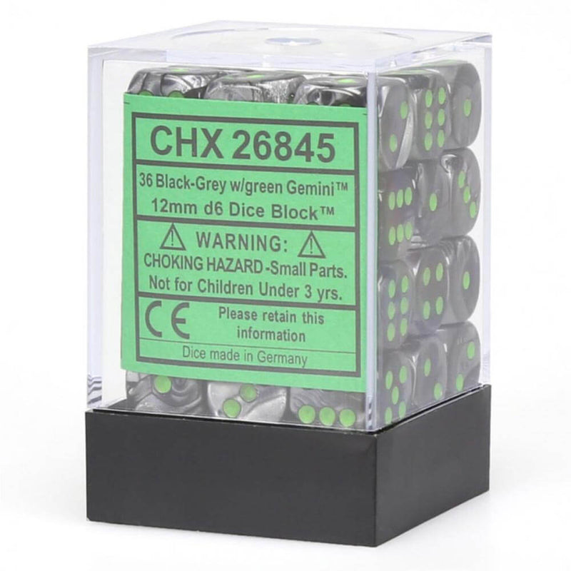 D6 DICE Gemini 12 mm (36 dobbelstenen)