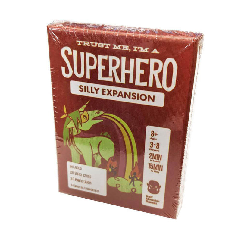 Geloof me, ik ben een uitbreiding van de superheldkaartspel