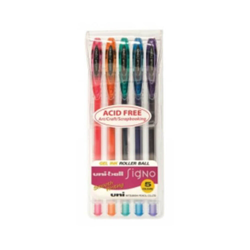 Uni-Ball Signo Stylo Gel Fin Couleurs Assorties