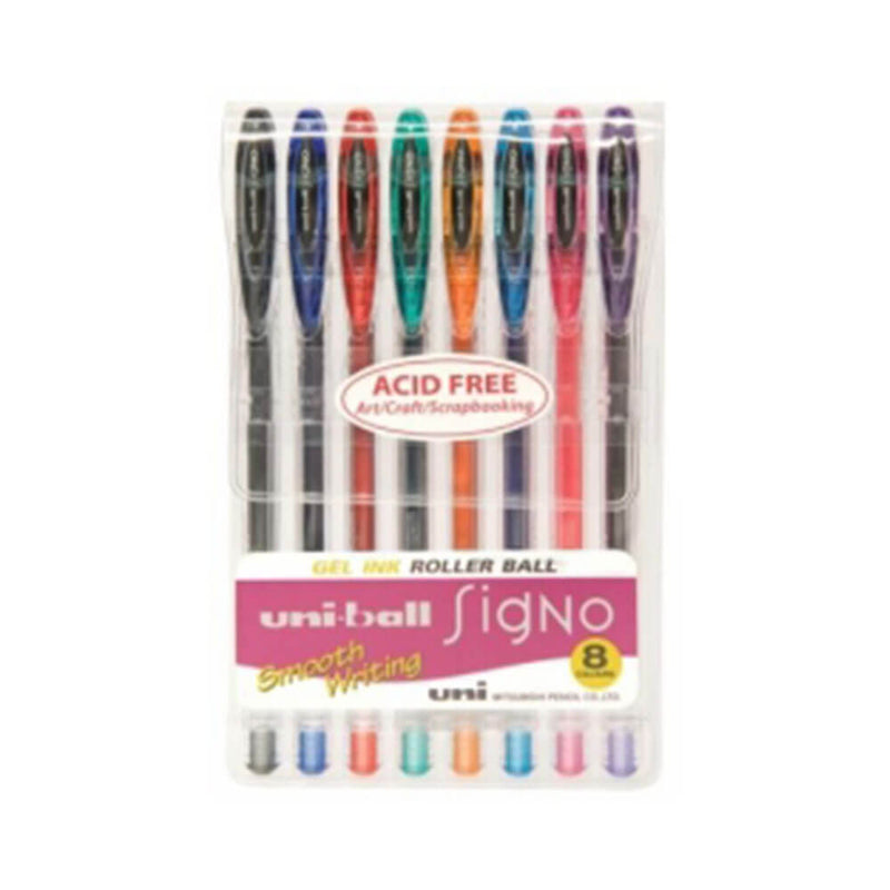 Uni-Ball Signo Stylo Gel Fin Couleurs Assorties