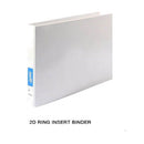 Bantex Landscape Insert Binder White 25mm A3