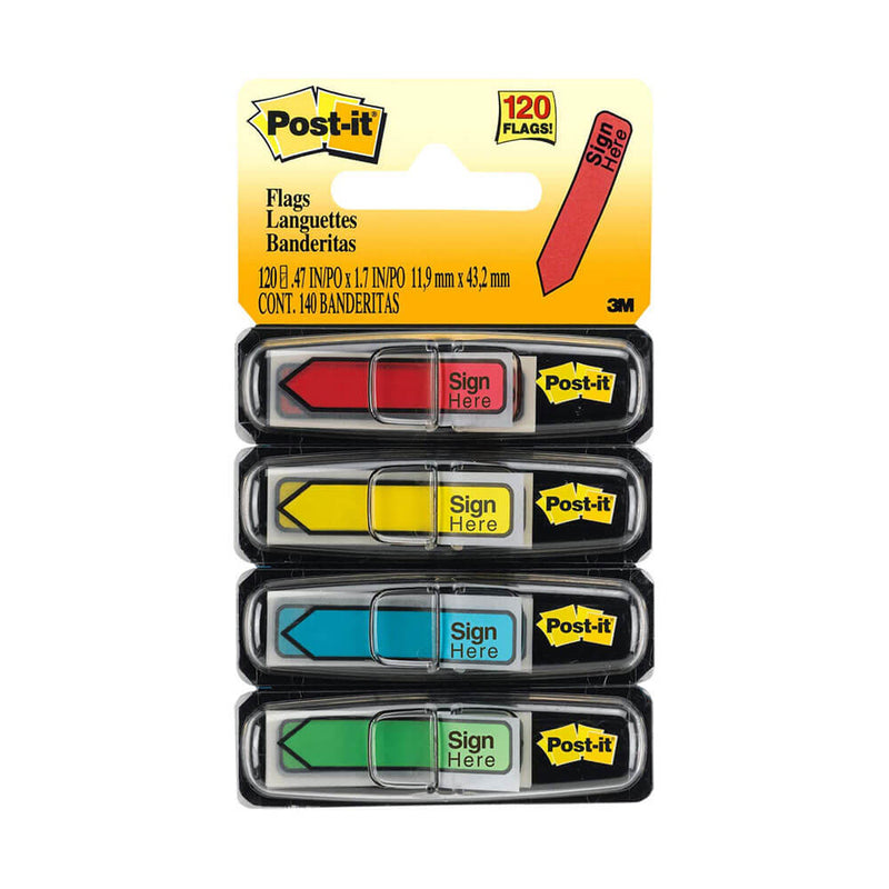 Drapeau Post-it fléché assorti (96 pk)