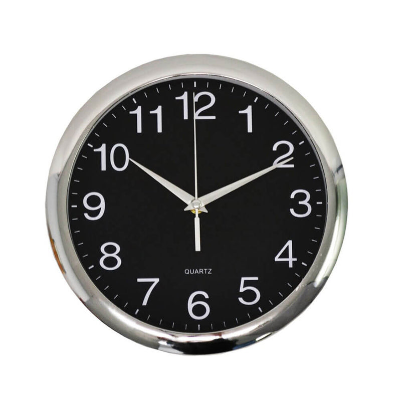 Horloge Ronde Italplast Cadre Chromé
