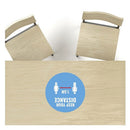 Avery Keep Your Distance 20cm Label A4 (5pk)