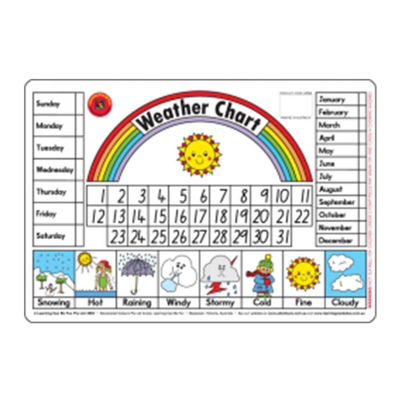 Leren kan leuke placemat zijn