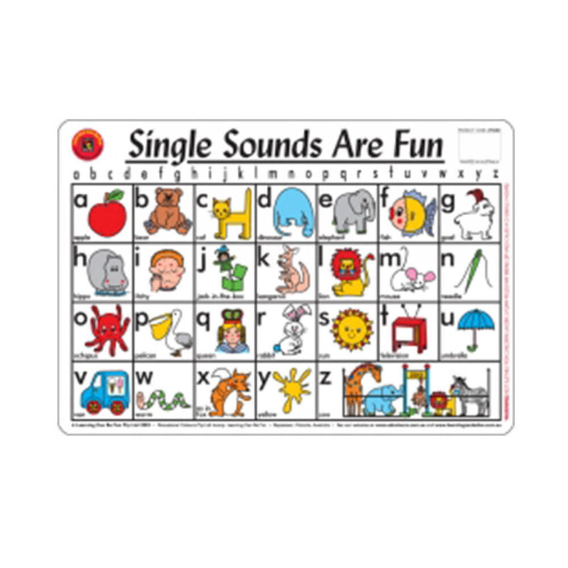 Leren kan leuke placemat zijn