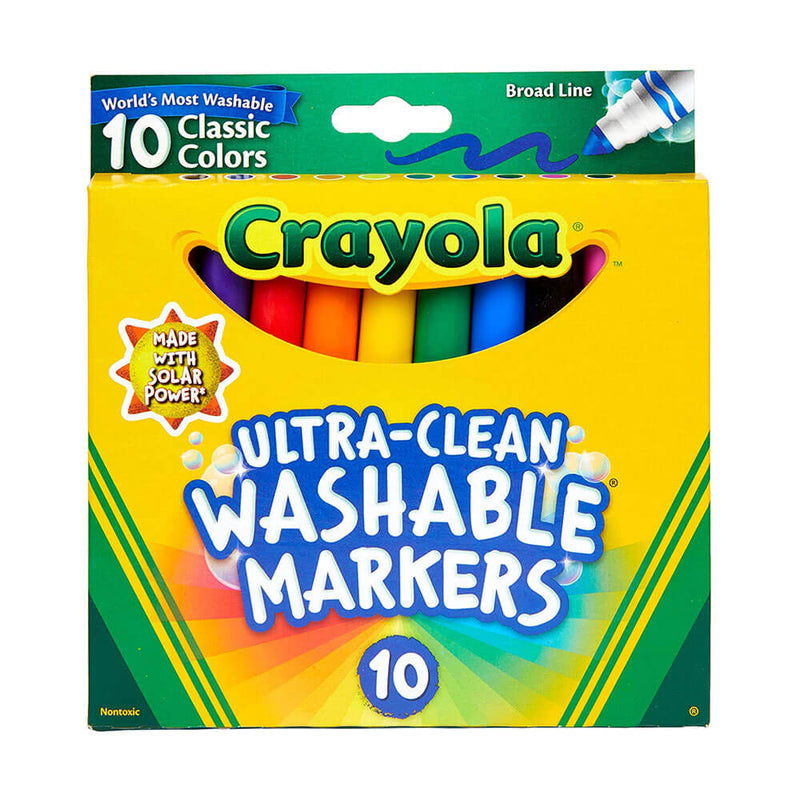 Crayola wasbare bredline marker 10pk