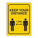 Durus Sociaal Distanty Wall Sign 225x300mm