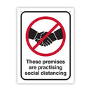 Durus Sociaal Distanty Wall Sign 225x300mm